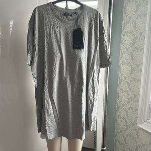 Men’s Brave Soul Short-Sleeve T-shirt Grey Distressed Holes size M/L